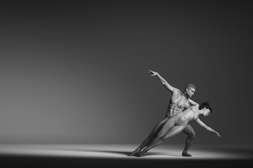 Beauty and innocence of the dance with Adam and Eve
