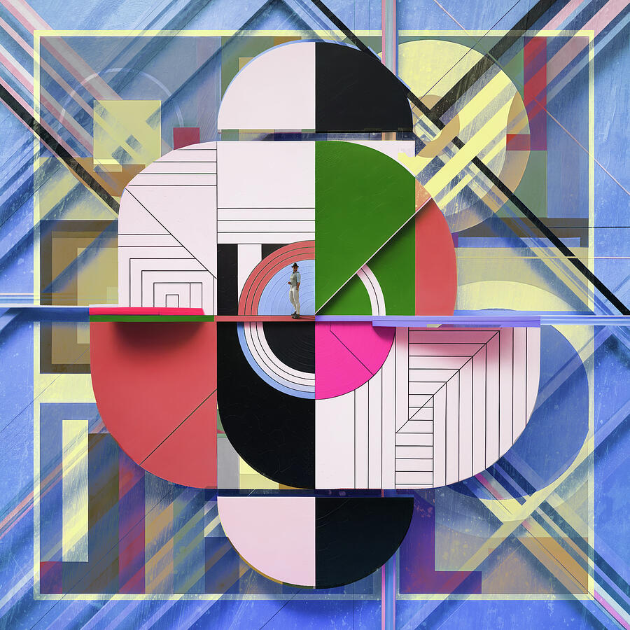 Geometric Pathways in Bold Color by Arjen Roos